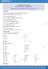 Đề thi học kì 1 Tiếng Anh 6 Friends Plus - Đề số 2